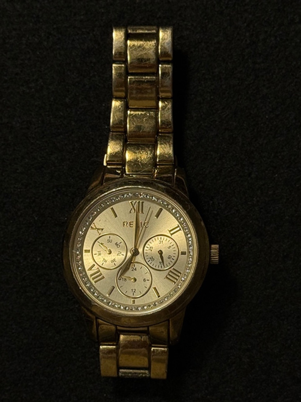GoldTone Relic Watch ZR15827